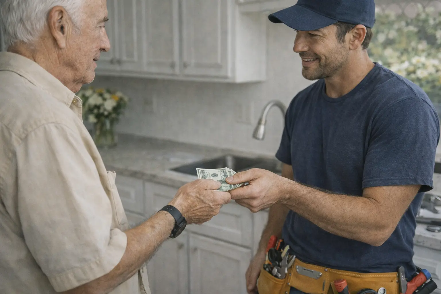 Less middlemen illustration